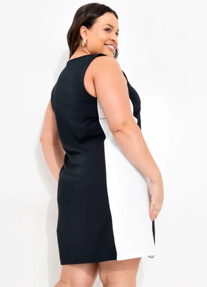 Quintess - Vestido Preto em Malha Crepe - QUINTESS