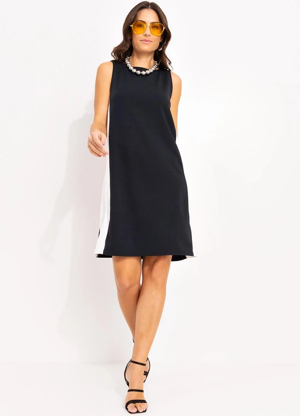 Quintess - Vestido Preto em Malha Crepe 10