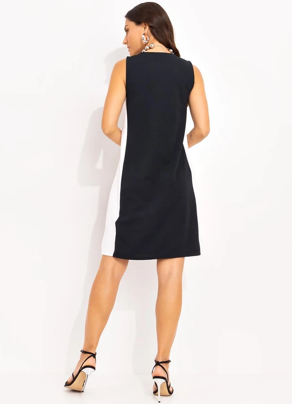 Quintess - Vestido Preto em Malha Crepe 9