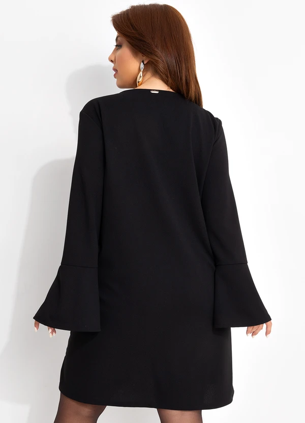 Quintess - Vestido Preto em Malha Crepe 15