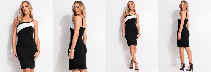 Vestido Preto em Malha Crepe