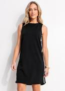 Vestido Preto em Malha Crepe