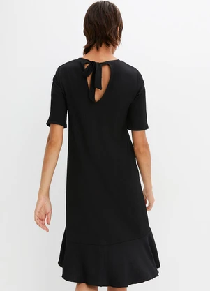 bonprix - Vestido Preto em Malha de Viscose - BONPRIX