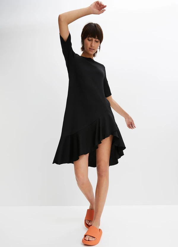 bonprix - Vestido Preto em Malha de Viscose 3