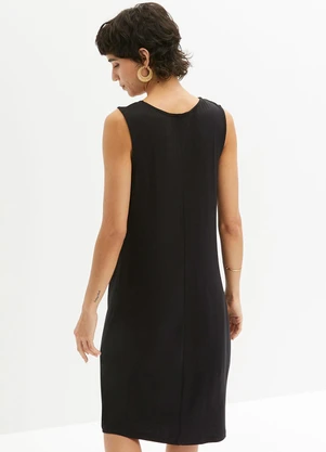 bonprix - Vestido Preto em Malha de Viscose - BONPRIX