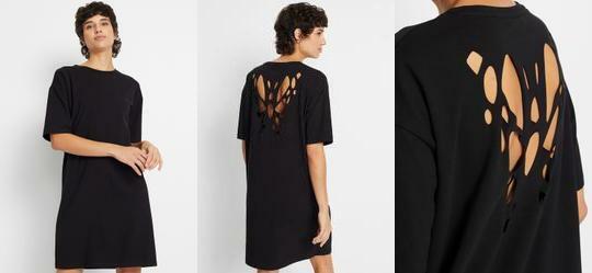 Vestido Preto em Malha de Viscose