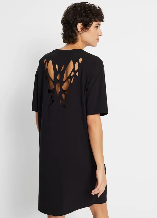 bonprix - Vestido Preto em Malha de Viscose 2