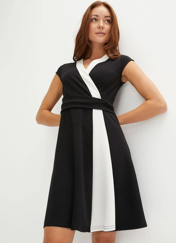 bonprix - Vestido Preto em Malha de Viscose