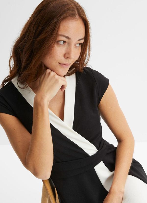 bonprix - Vestido Preto em Malha de Viscose 6