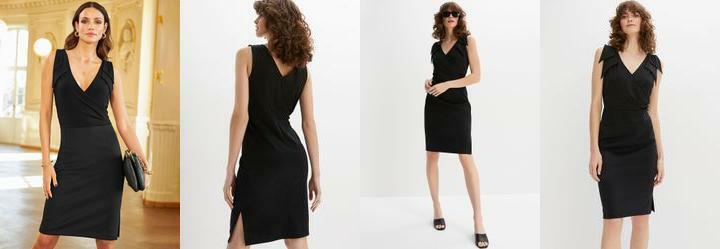 Vestido Preto em Malha de Viscose