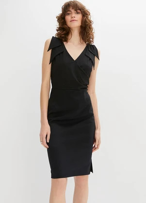bonprix - Vestido Preto em Malha de Viscose - BONPRIX