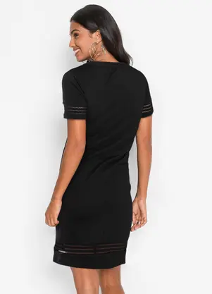 bonprix - Vestido Preto em Malha - BONPRIX