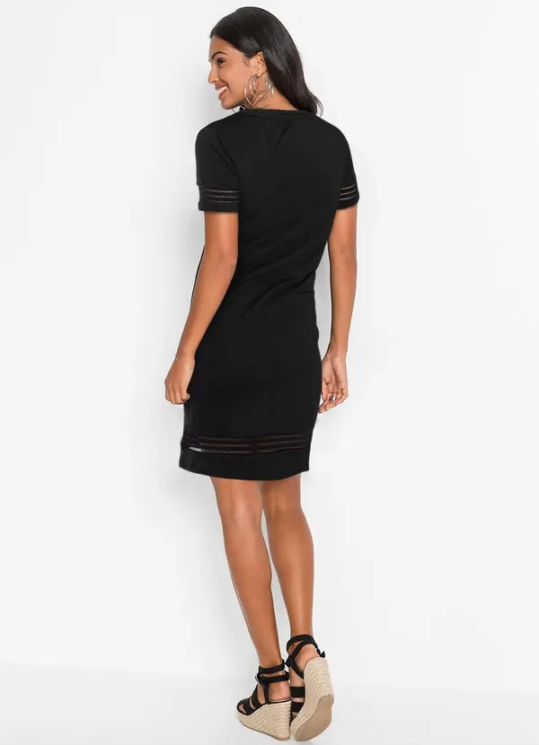 bonprix - Vestido Preto em Malha 4