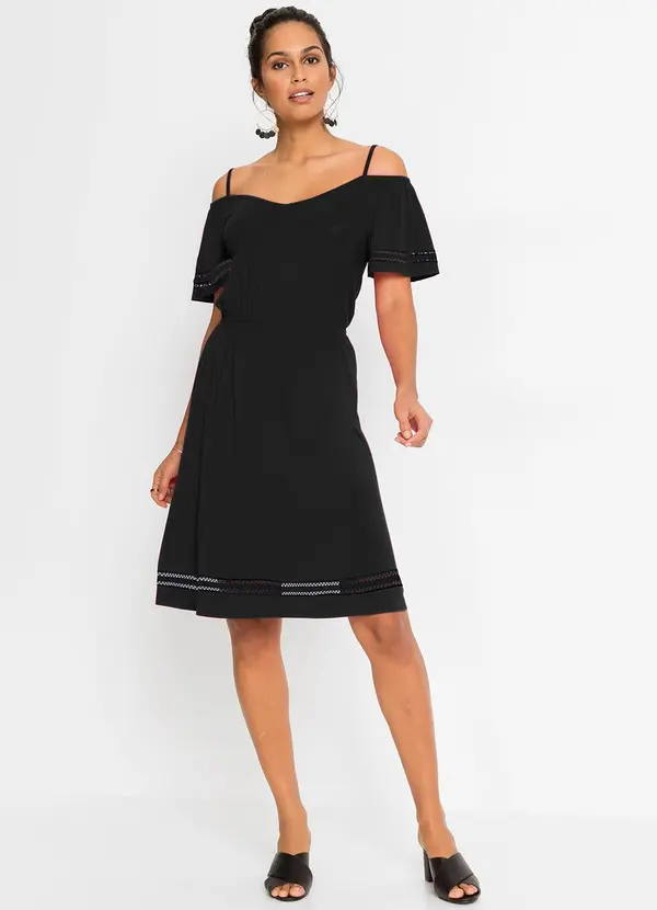 bonprix - Vestido Preto em Malha 3