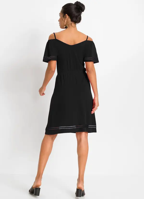 bonprix - Vestido Preto em Malha 4