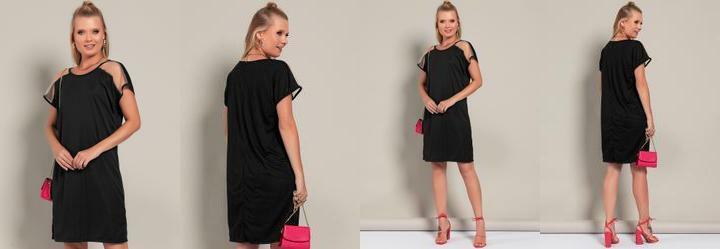 Vestido Preto em Malha