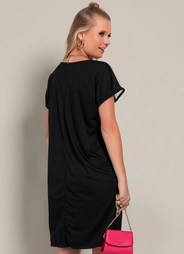 Moda Pop - Vestido Preto em Malha 2