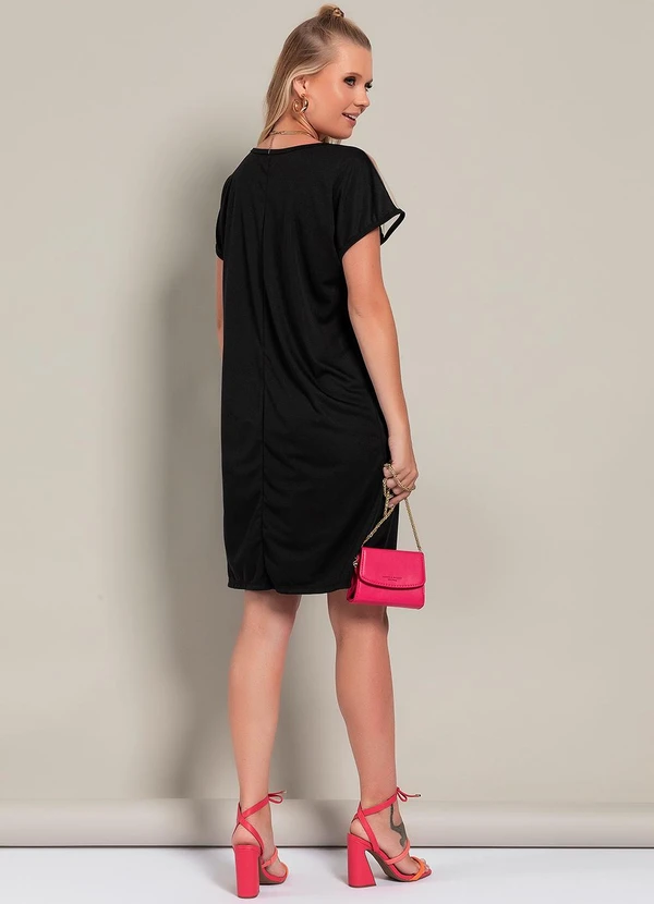 Moda Pop - Vestido Preto em Malha 4