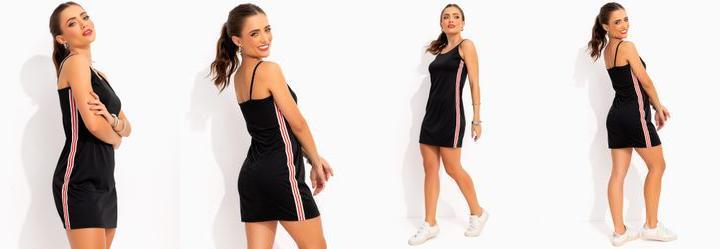 Vestido Preto em Malha