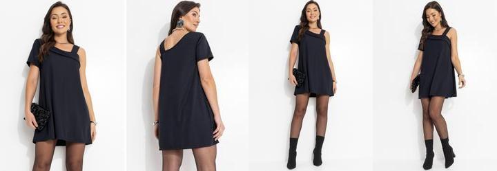 Vestido Preto em Malha