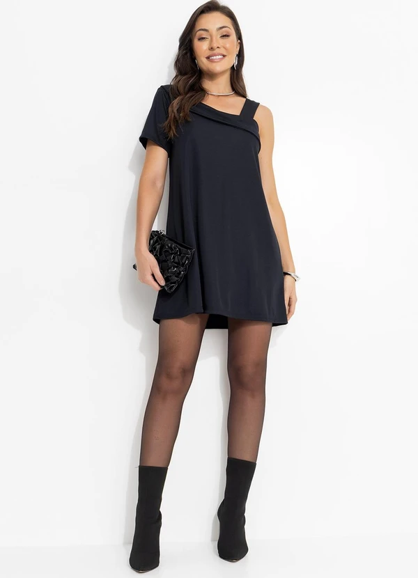 Moda Pop - Vestido Preto em Malha 3