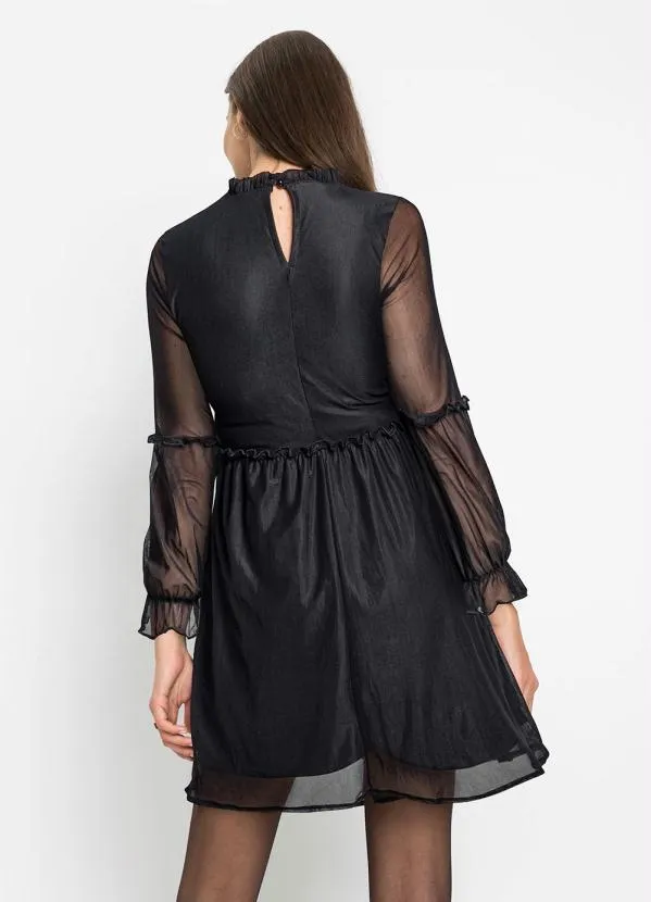 bonprix - Vestido Preto em Tule 2