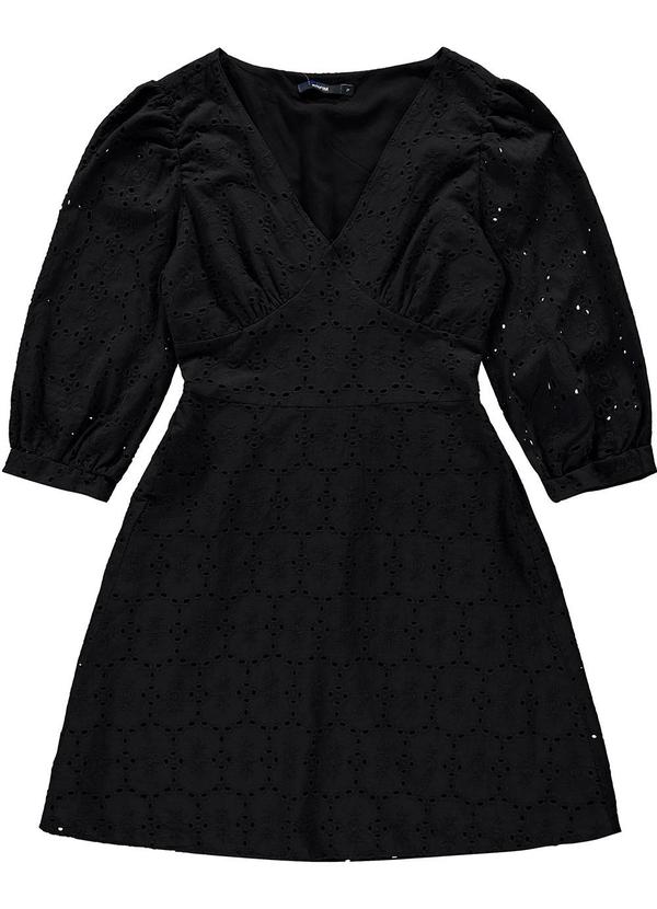 Enfim - Vestido Preto Evasê em Laíse