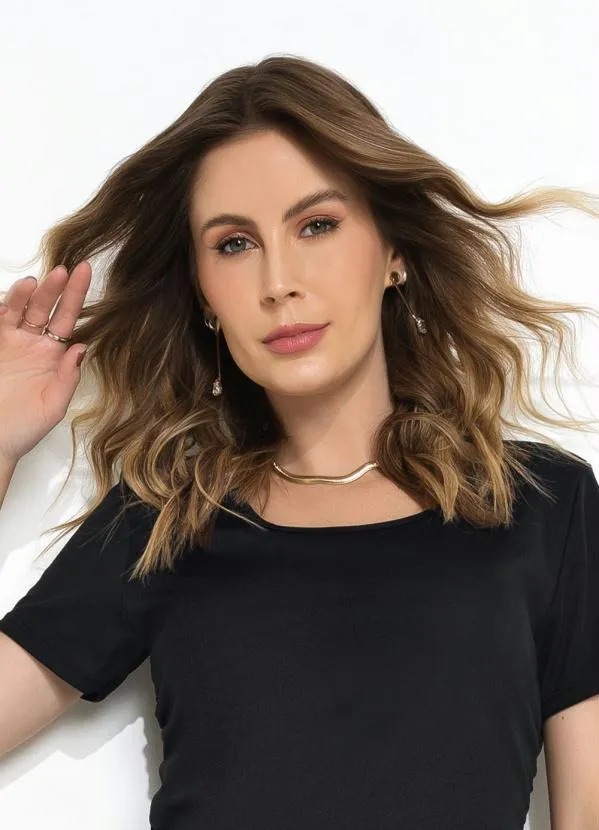 Moda Pop - Vestido Preto Franzido nas Laterais 3