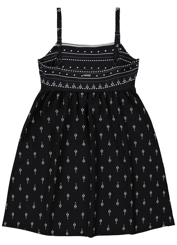 Enfim - Vestido Preto Godê Paisley 2