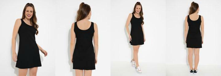 Vestido Preto sem Mangas
