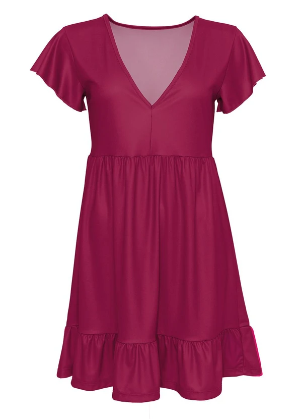 Moda Pop - Vestido Púrpura em Jersey Acetinado 3