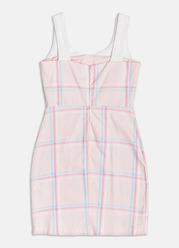 Authoria - Vestido Quadriculado  Rosa 2