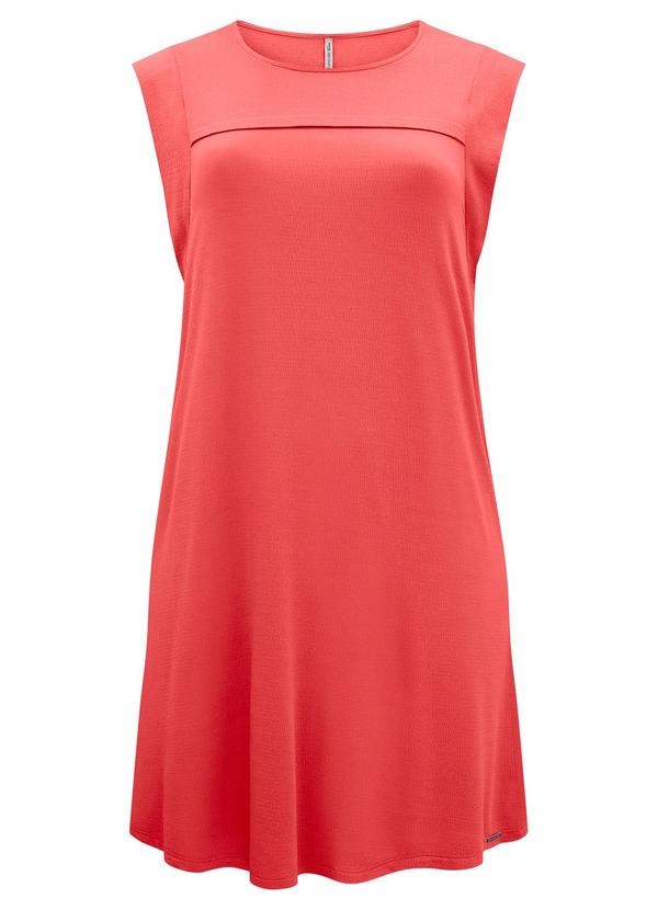 Lunender Mais Mulher - Vestido Recorte no Busto Malha Viscose Laranja