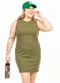 Cobertura - Vestido Regata Plus Terracota - variação: Verde