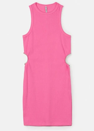 Authoria - Vestido Rosa com Strass Rosa - AUTHORIA