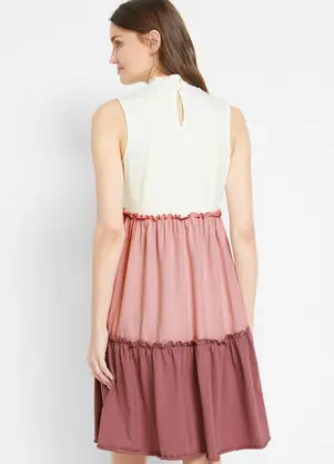 bonprix - Vestido Rosé em Malha de Viscose - BONPRIX