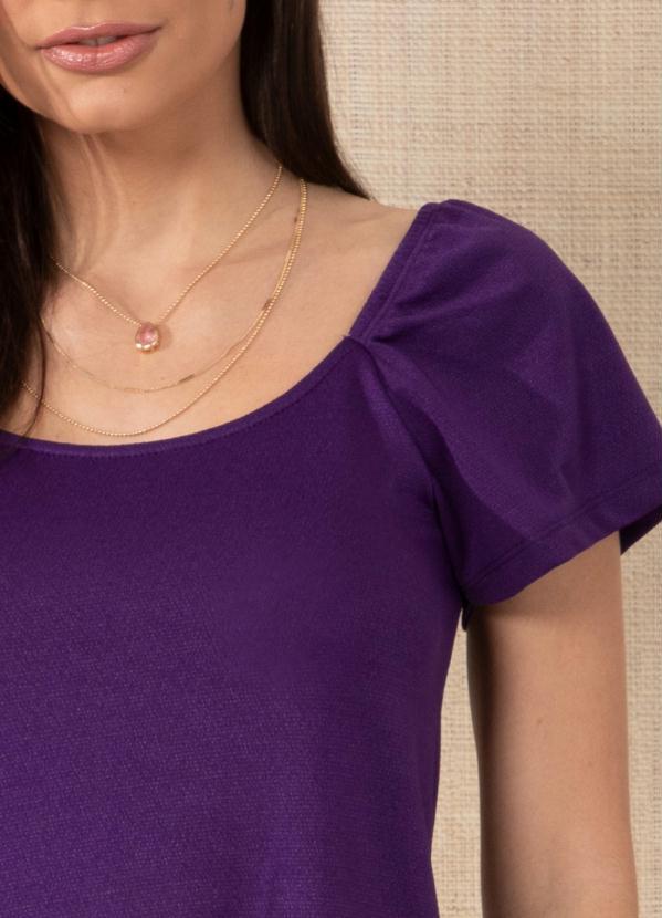 Quintess - Vestido Roxo com Bolsos Funcionais 2