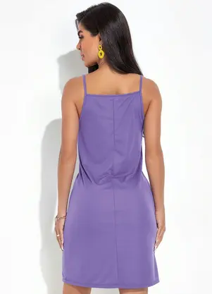 Moda Pop - Vestido Roxo em Malha - MODA POP