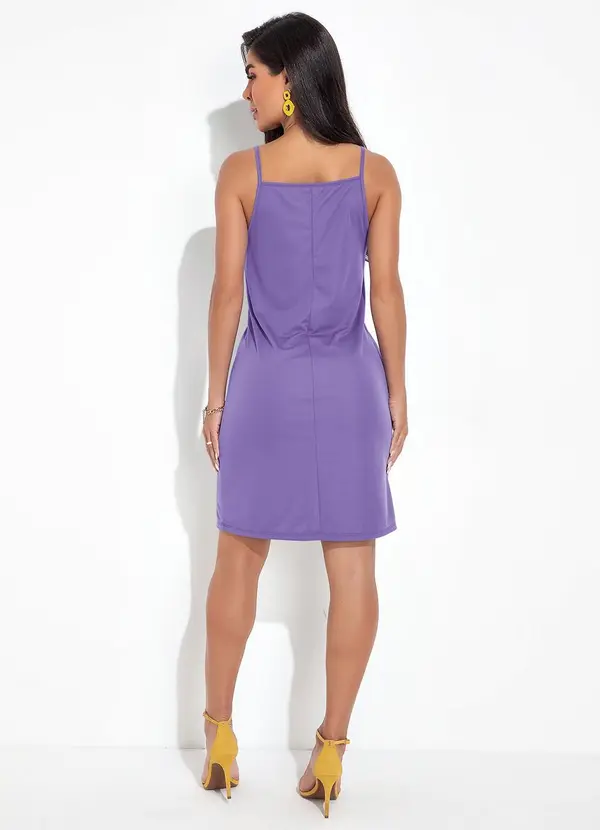 Moda Pop - Vestido Roxo em Malha 4