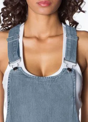 bonprix - Salopete Jeans Azul Claro - BONPRIX