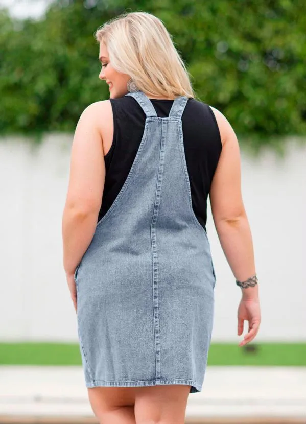 bonprix - Salopete Jeans Azul Claro 10