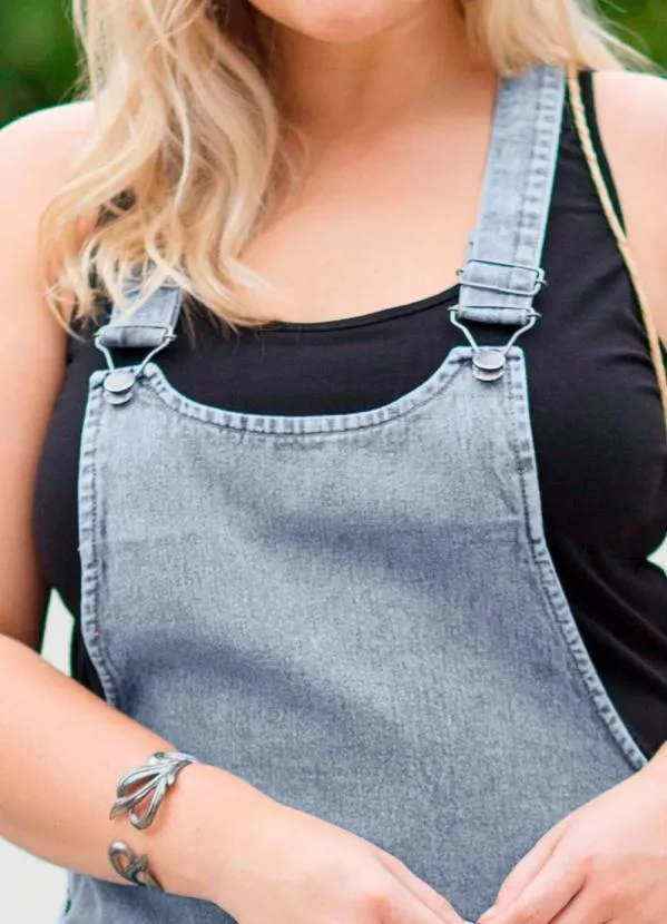 bonprix - Salopete Jeans Azul Claro 11