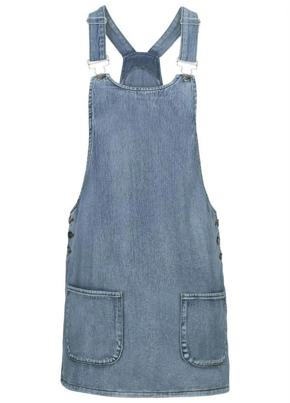 bonprix - Salopete Jeans Azul Claro 15