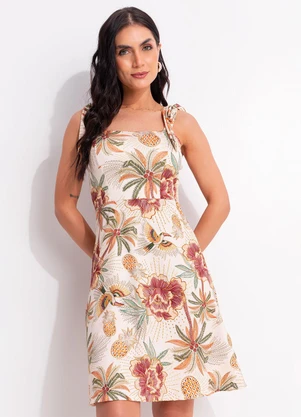 Quintess - Vestido Sol Tropical em Malha Fria - QUINTESS