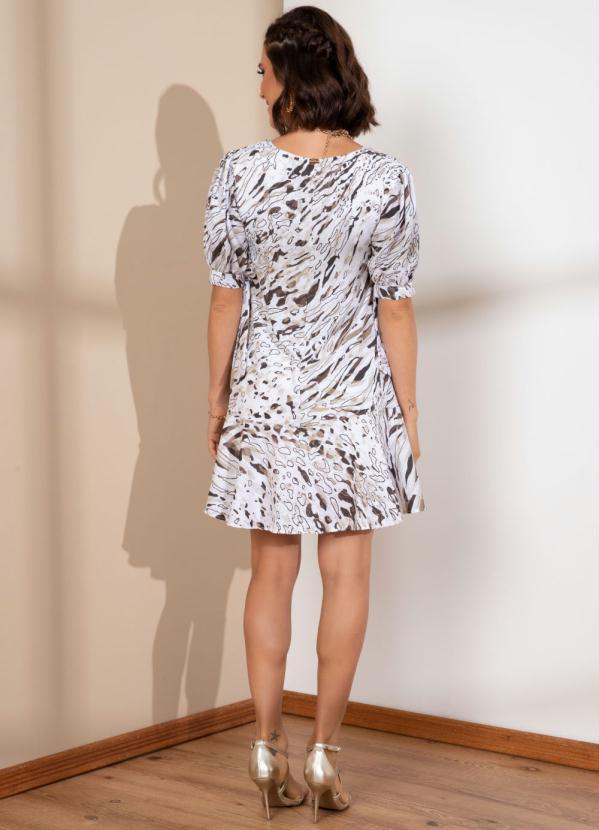 Quintess - Vestido Soltinho Animal Print com Amarração 4