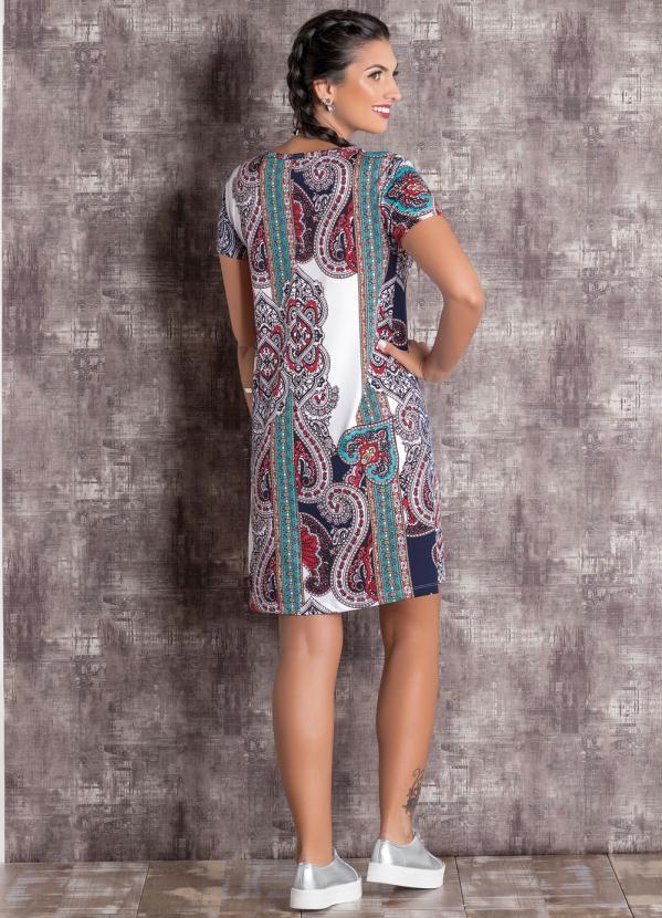 Moda Pop - Vestido Soltinho Cashmere com Manga Curta 4