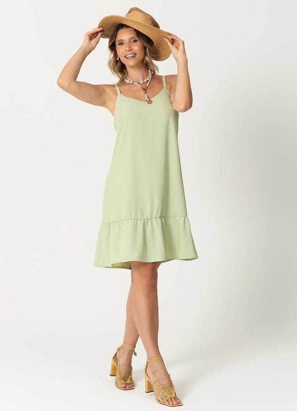 Habana - Vestido Soltinho de Alças Finas Verde