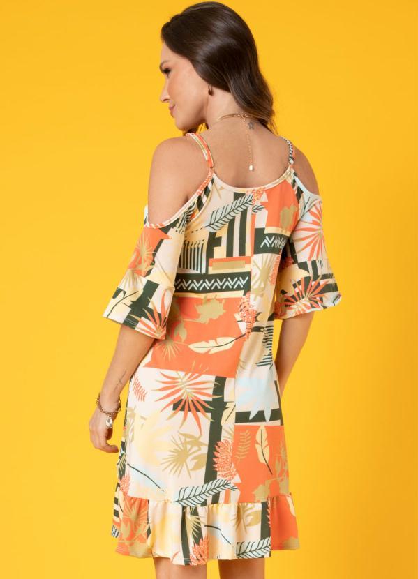 Quintess - Vestido Soltinho Étnico com Alças 2