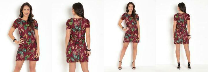 Vestido Soltinho Floral Bord