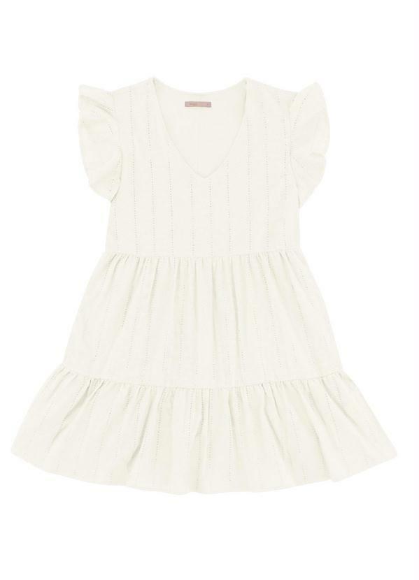Angel - Vestido Soltinho Laise Bege